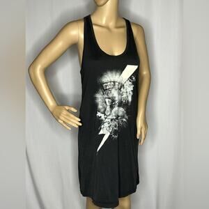 Givenchy Lamb Black Tank Top Mini Dress Large